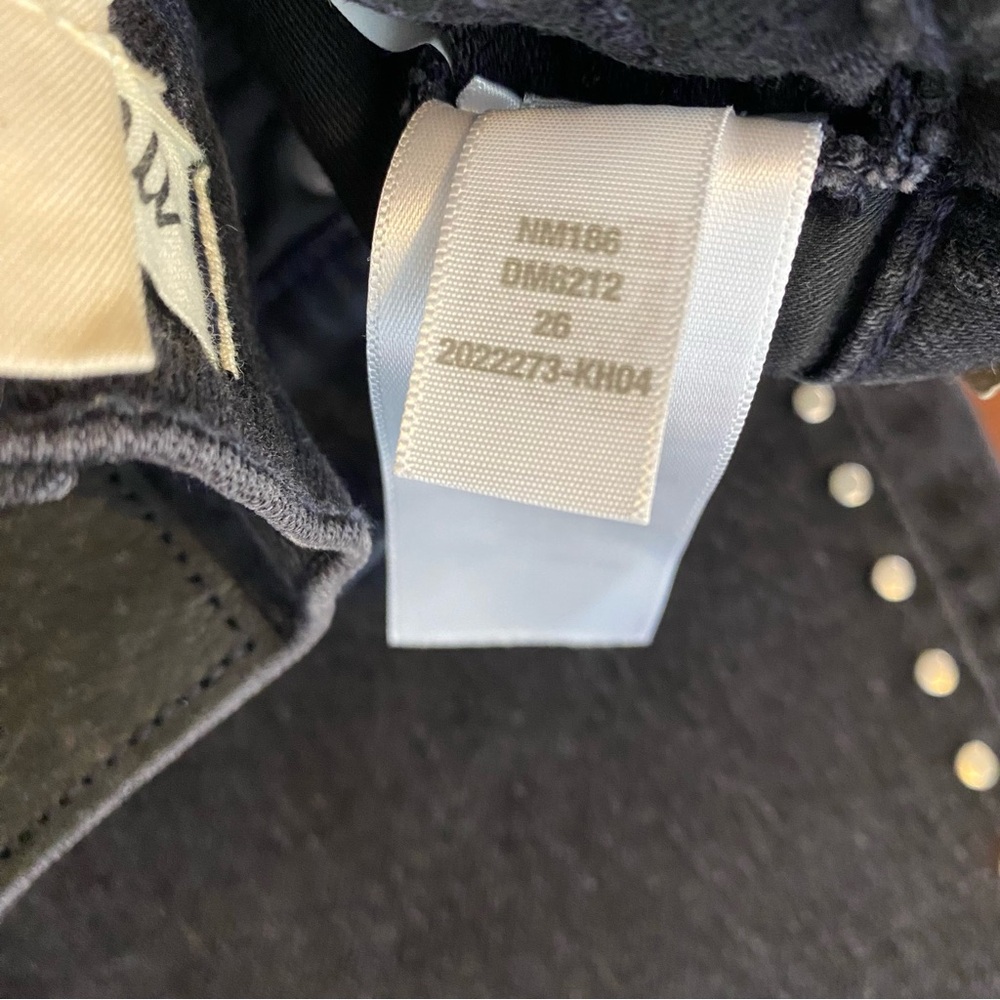 NWT Madewell Limited-Edition‎ Drop: The Studded '90s Straight Jean size 26 black - Picture 4 of 10